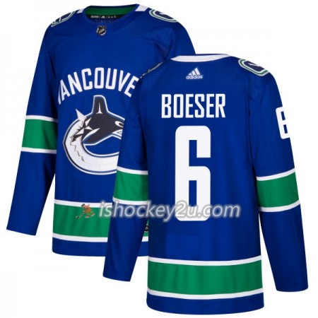 Mænd NHL Vancouver Canucks Trøje Brock Boeser 6 Adidas 2017-2018 Blå Authentic Mænd NHL Vancouver Canucks Trøje Brock Boeser 6 Adidas 2017-2018 Blå Authentic